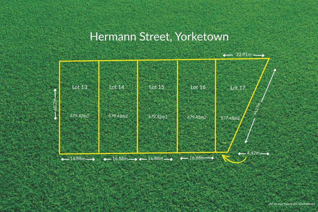 LOT 13, 16 & 17/NO. 4, 10 & 12 HERMANN ST, YORKETOWN, SA 5576