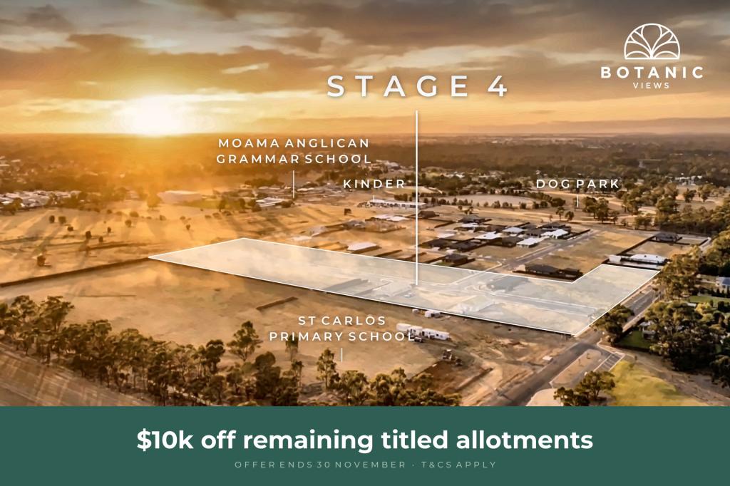 BOTANIC VIEWS ESTATE LOTS 66 - 102 BOTANICAL DR, MOAMA, NSW 2731