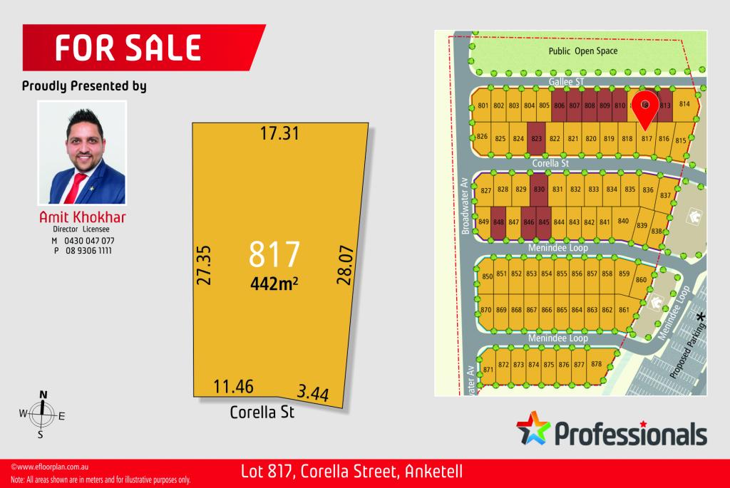 Lot 817 Corella St, Anketell, WA 6167
