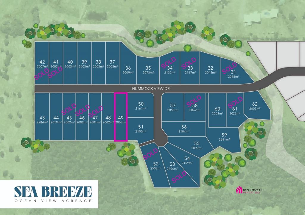 Lot 49 Hummock View Drive Sea Breeze Estate, Craignish, QLD 4655 Land