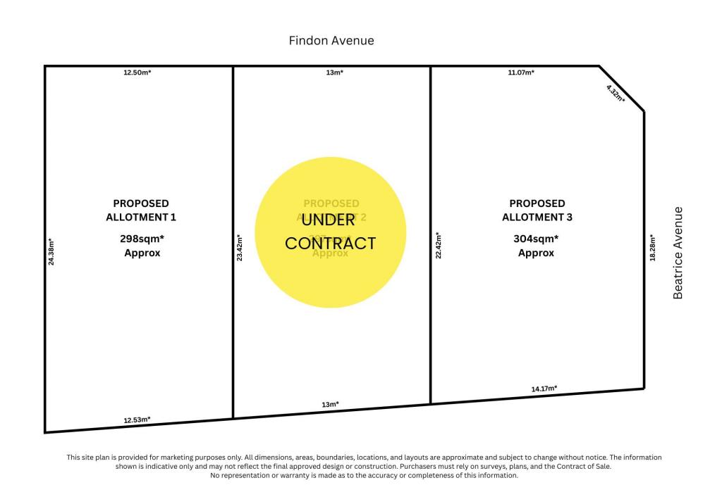 Proposed Lots 1, 2 & 3/2 Beatrice Ave, Seaton, SA 5023