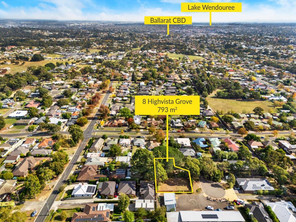 8 HIGHVISTA GR, BALLARAT EAST, VIC 3350