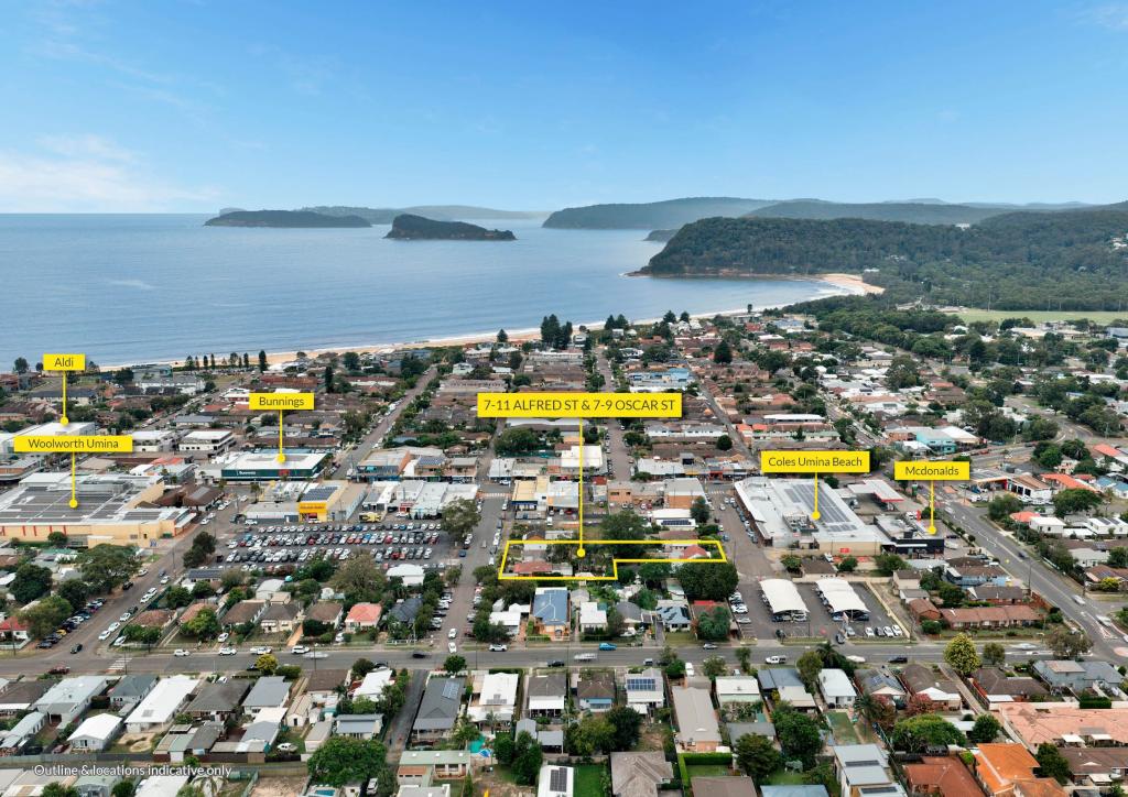 7-11 Alfred Street & 7-9 Oscar St, Umina Beach, NSW 2257