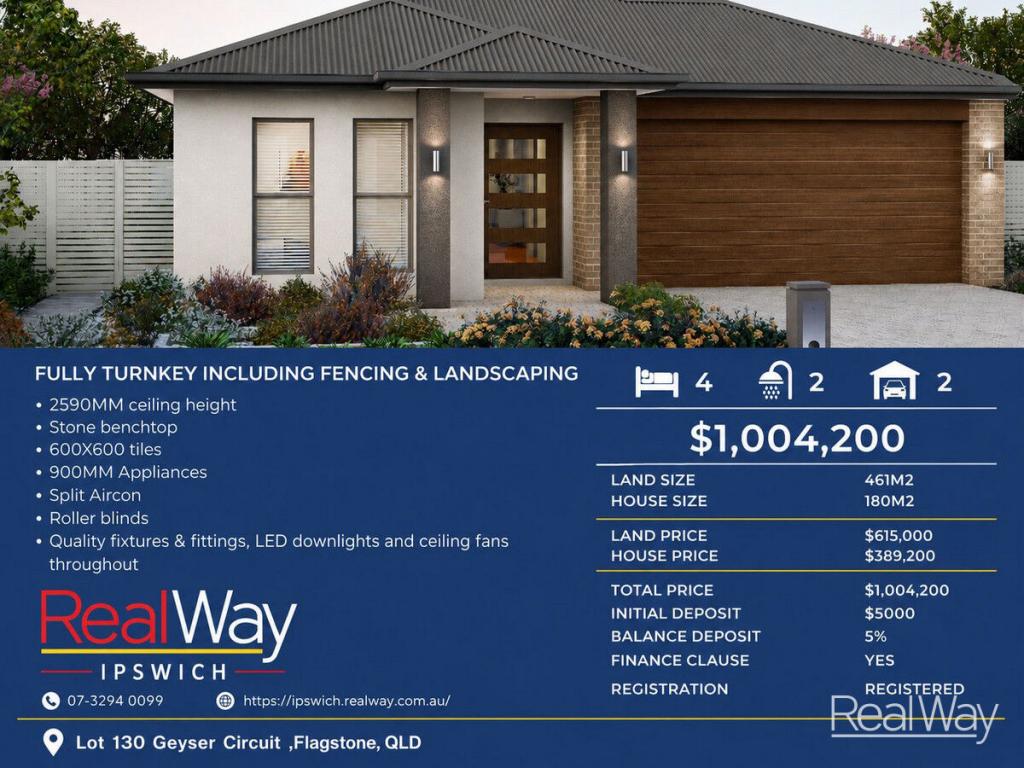 Lot 130 Geyser Cct, Flagstone, QLD 4280