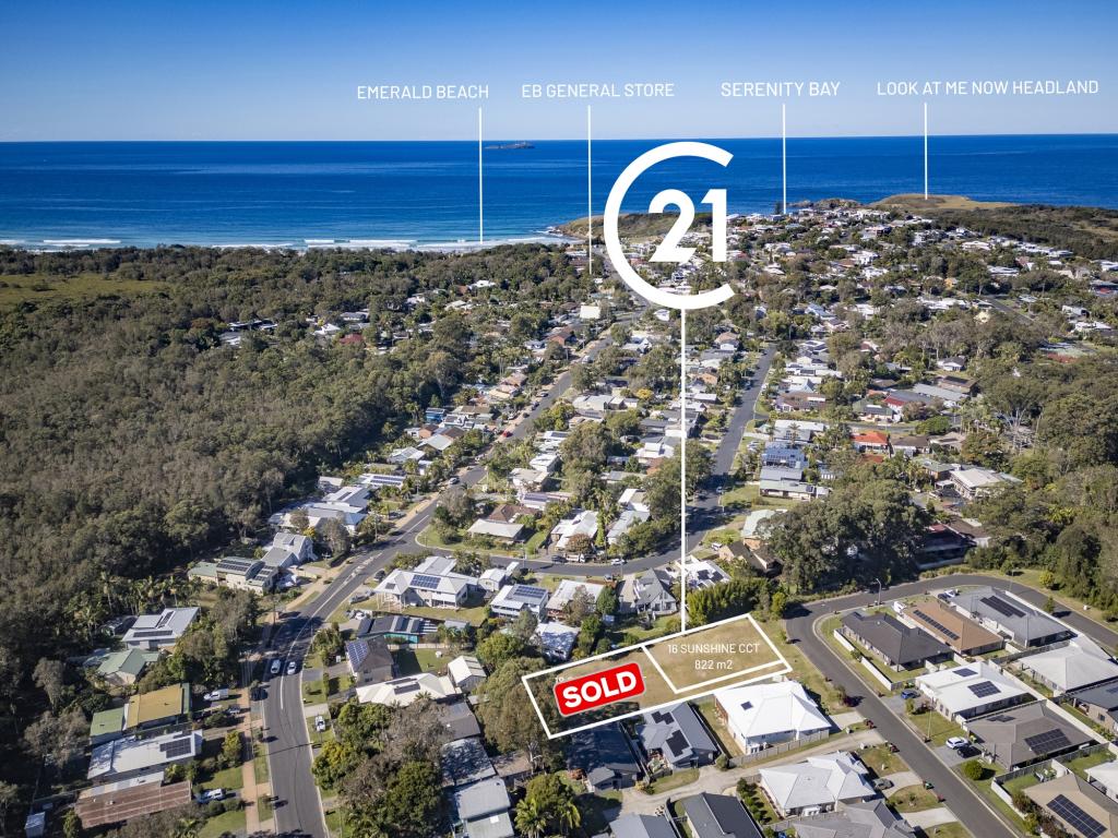 16 SUNSHINE CCT, EMERALD BEACH, NSW 2456