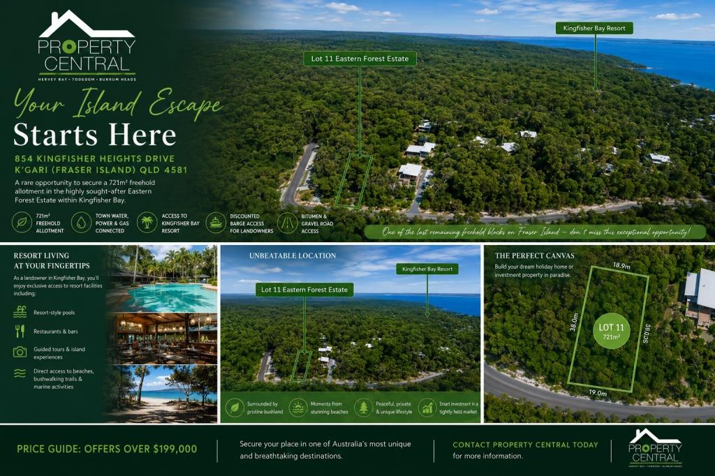 854 Kingfisher Heights Dr, Fraser Island, QLD 4581