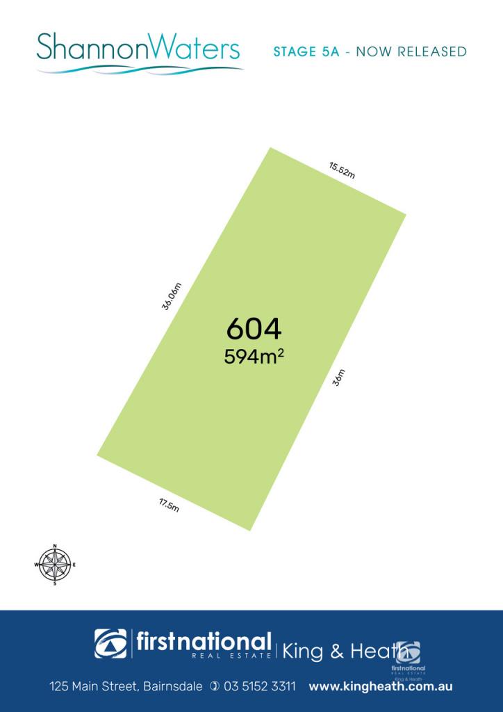 LOT 604 GRASSBIRD ST, BAIRNSDALE, VIC 3875