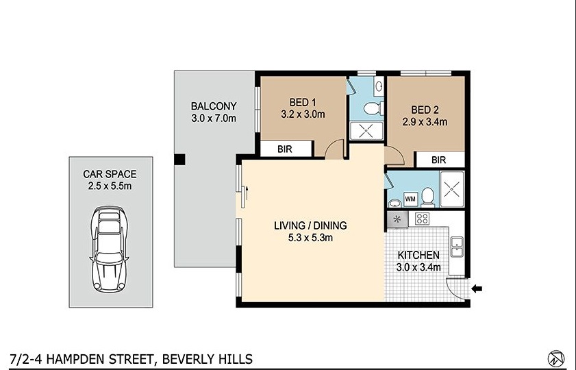 7/2-4 Hampden St, Beverly Hills, NSW 2209