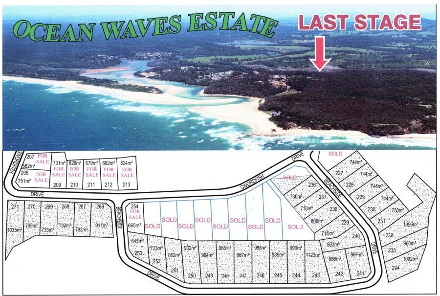 LOTS 207-213,254 SWORDFISH DR, VALLA BEACH, NSW 2448