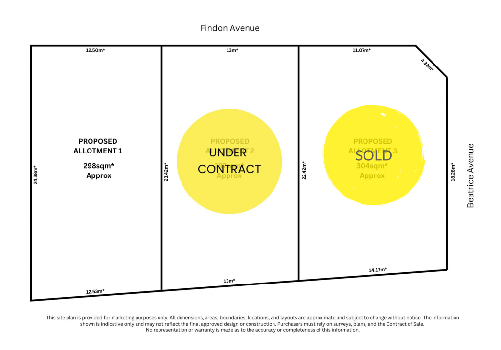 Proposed Lots 1, 2 & 3/2 Beatrice Ave, Seaton, SA 5023